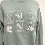 Pact  Herb Sweatshirt Pullover Garden Parsley Rosemary Sage Green size Small Photo 1