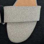 Revolve Women’s 37/US 6  LMS Silver Glitter Slip On Kitten Heel Mules Like-New Photo 4