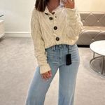 Free People Cream Bonfire Cardigan Photo 5
