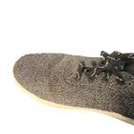 Toms  Womens‎ Lace Up Sneakers Cabrillo Size 7.5 Black Casual Minimalist 10012420 Photo 4
