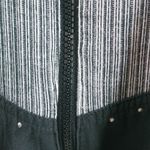 Blast 2X Vintage 80s Zip Front Hoodie Light Jacket Black White Silver Photo 7