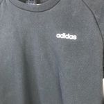 Adidas  Women's Three Stripes Pullover Crewneck Sweatshirt Black Photo 3