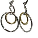 NEW Real Simple RS silver & gold drop dangle circle fashion earrings sty… Photo 8