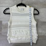 Club Monaco  Fringe Tank in Off White size XS Photo 5