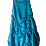 Jump Y2k Juniors 3/4 Blue Prom Bedazzled Fairy Princess Strapless Maxi Dress Photo 0