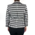 Catherine Malandrino Black and White plaid Houndstooth Blazer NEW Photo 3