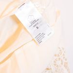 Farm Rio NEW Guipure Off White Lace Crochet Semi Sheer Shirt Dress Ivory Small Photo 2