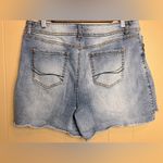 Cato  EST 1946 Denim Button Fly Shorts light wash modest length jean size 16 Photo 1