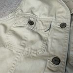 Eddie Bauer Vintage  Twill Vest Womens Medium Beige Sleeveless Jacket Shirt 90s Photo 3