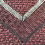 Vintage 1990s Eric Rhodes Geometric Black Leather Trim Knit Sweater Size M Photo 5