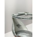 Bandolino Sandals Womens Size 5.5 Silver Open Toe Ankle Strap Block Heels Photo 8