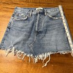 AGOLDE  Parker Angled Hem Blue Jean mini skirt in size 24  Photo 0