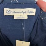 American Eagle New  Size 2 Blue, Cream, Pink Strapless Mini Dress Photo 8