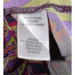 Sandra Darren  Paisley Shift Dress Women's Size 10 PETITE Stretch Boho Hippie Photo 5