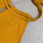 AMAVI Mustard Yellow Halter Neck Tie Photo 1