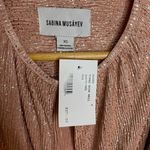 Intermix NWT Sabina Musayev  Topaz Keyhole Shimmer Blush Pink Rose‎ Gold Dress XS Photo 8