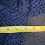 Lilly Pulitzer Scalloped Shell Lace romper. Navy blue. Size medium Photo 9