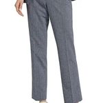 Elie Tahari  The Saige‎ Cotton Pants Womens Size 14 Mystic Blue Corpcore Office Photo 0