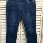 Kuhl Slightly Skinny Dark Wash Denim Jeans Low Rise Size 8R Zip Logo Photo 0