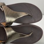 FitFlop The Skinny Leather Metallic Bronze Sandal Photo 11