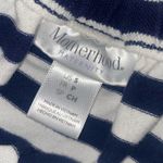 Motherhood Maternity Blue and White Striped Off Photo 2