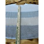 Blu Pepper Women Blouse Size Medium Striped Boho Short Sleeves Peasant City Photo 4