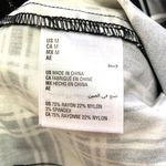 Maison Jules Womens Plaid Pants Crop Ankle Length Skinny Black White Medium Photo 10