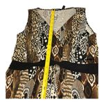 Elementz Maxi Dress Sz M Sleeveless Multi color animal print Brown Beach summer Photo 7