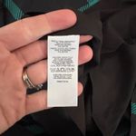 Ann Taylor NWT Black Green Plaid Long Sleeve Midi Dress Size 14 Photo 5