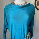 Vintage 1980s teal tunic Photo 2