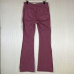 We The Free  Women's Pants Sz 30 Red‎ Maroon Bootcut Jeans Front V Side Zip Y2K Photo 9