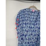 Lilly Pulitzer Sydney Caftan Women Small/Medium Blue Elephant Preppy Tropical Photo 5
