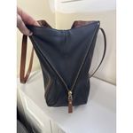 Fossil  Black & Brown Expandable Shoulder Bag Casual Classic Boho Travel Photo 4