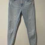 Current/Elliott High Waist Ankle Jeans In Barren with Sheared Hem Size 26 Photo 1