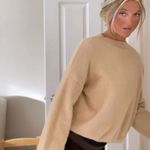 Princess Polly Cozy and Cutest Tan Fuzzy Sweater Photo 0