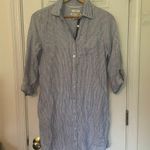 C&C California Stripe Linen Shirt Dress Photo 0