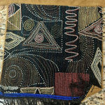 None Vintage Hand Made Beaded Apron Aztec Tribal Boho Hippie Photo 4