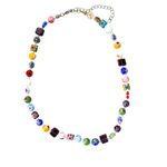 Urban Outfitters  Glass Folk Painted Beaded Bohemian Coastal Necklace Photo 6