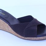 Karen Scott Paley Brown Cork Slide Heel Sandals 10 Photo 1