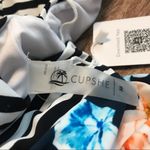 Cupshe NWT One Piece Floral and Stripe Print Photo 3