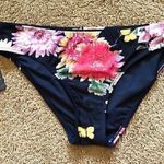 NEW NWT RACHEL RACHEL ROY Birds Paradise Hipster Swim Bottoms Black Pink Floral Photo 1