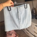 Light Blue Studded Mini Skirt Photo 1