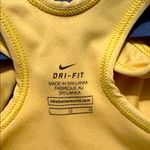 Nike  Dri Fit Large Yellow Racerback Sports Bra Photo 3