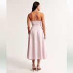 Abercrombie & Fitch  Crossover Bodice Midi Dress Size‎ xl light purple pink Photo 3