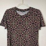 Premise High Neck Aline Short Sleeve Mini Patterned Dress Size 2 Photo 1