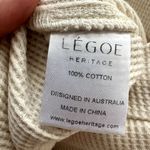 Legoe Heritage WAFFLE JOGGERS pants cream size 1 M DR Size M Photo 3