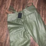 NBD NWT  Jaden olive leather pants M $220 revolve cutout buckle designer fall Photo 4