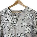 J. Jill Floral Viscose Linen V Photo 2