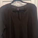 NYDJ  Y neck Elegant Black Women's Top tunic XL polyester Photo 1