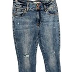 CAbi Jeans Womens 6 Cinch Skinny Distressed Mid Rise Acid Wash Stretch 4154 Blue Photo 3